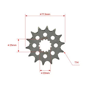 Звезда ведущая самоочищающаяся SMP-F0565 14T  SM-PARTS (JTF 565 14)